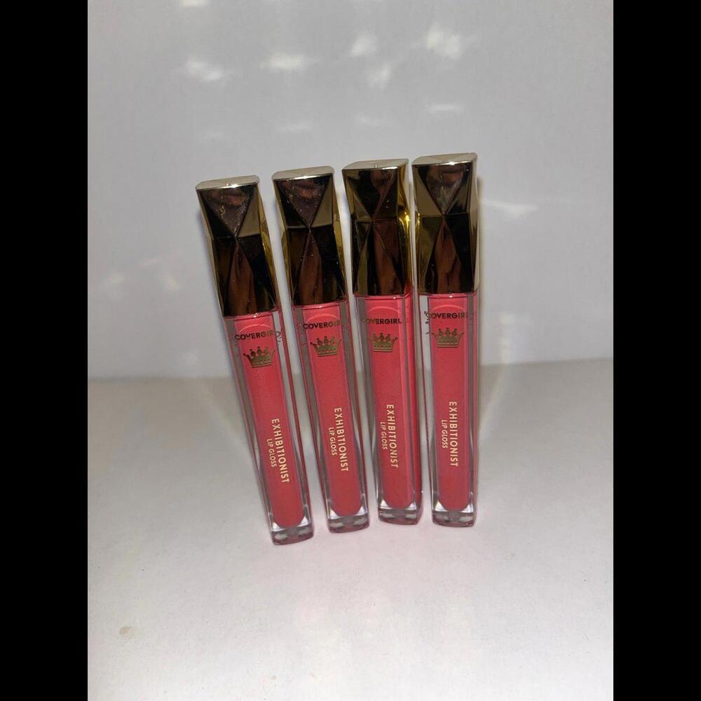 4x Covergirl exhibitionist lip gloss majestic collection highness